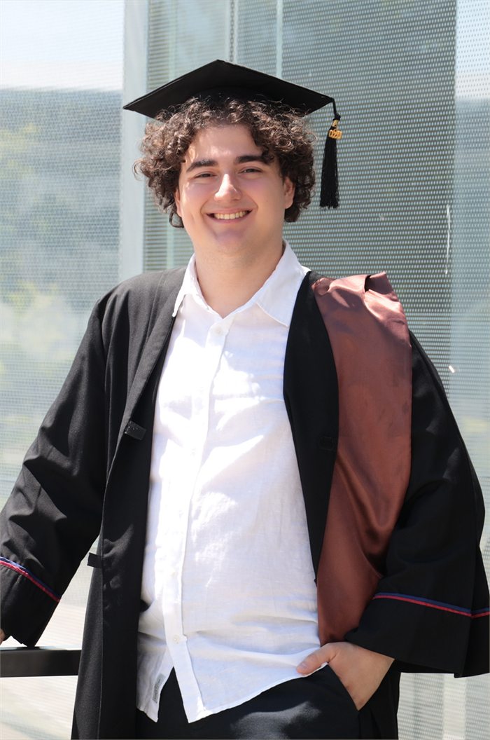 Gökalp Taşer at his 2026 graduation