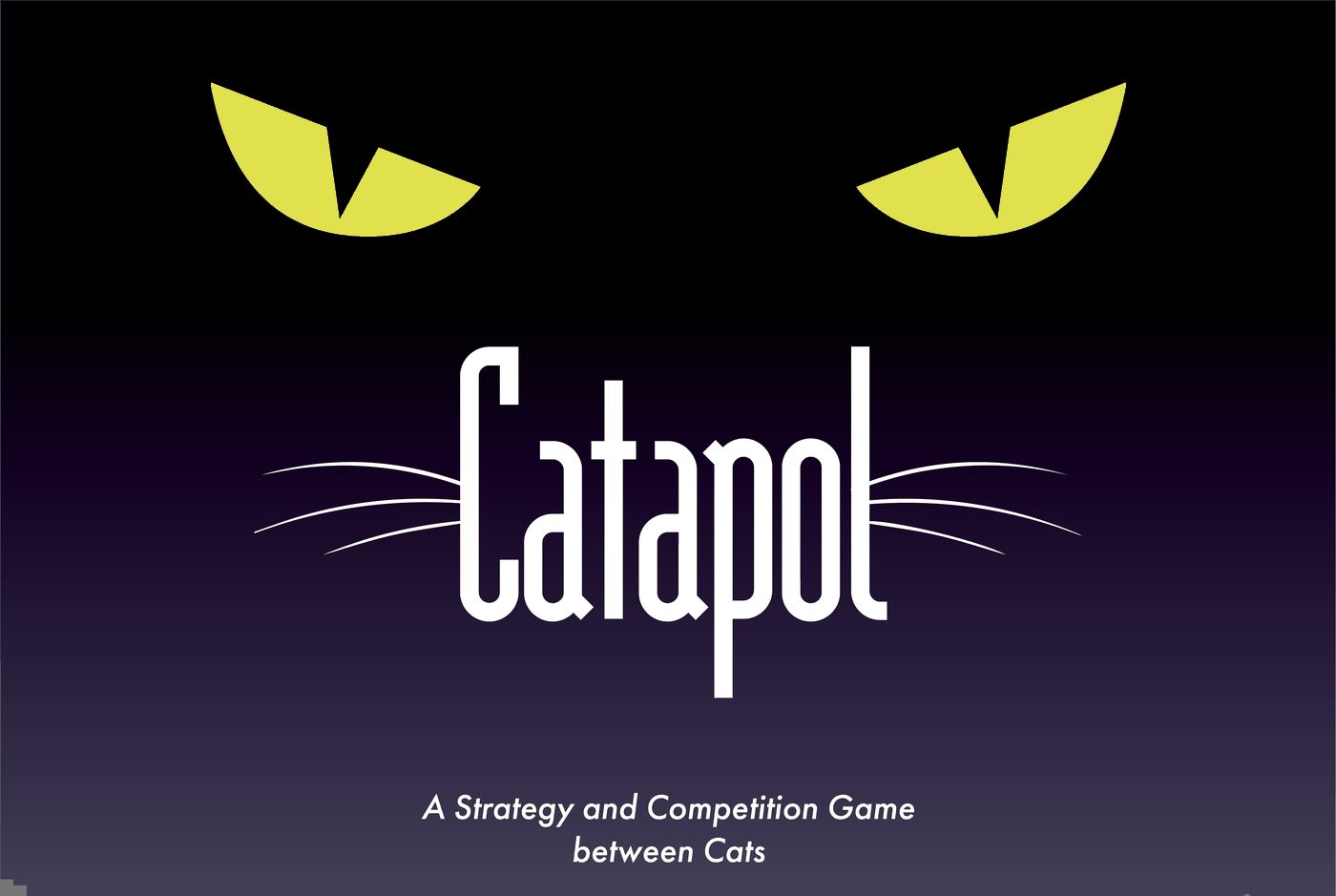 Catapol cover: glowing cat eyes over a dark 1940s city skyline